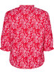 Katoenen blouse met bloemenprint, Rood, Packshot image number 1