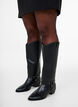 Wide fit - Lange laars met afneembare schacht, Zwart, Model image number 0