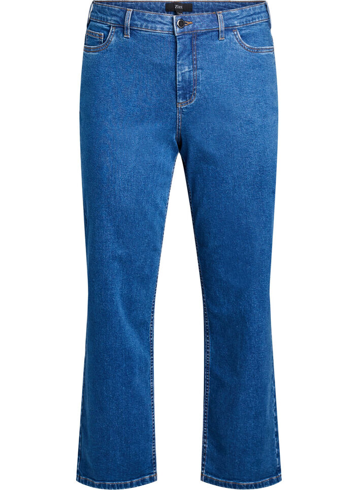 High-waisted Gemma jeans met een regular fit, Blauw, Packshot image number 0