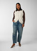 Gebreide spencer met kanten rand, Vanille, Model image number 1