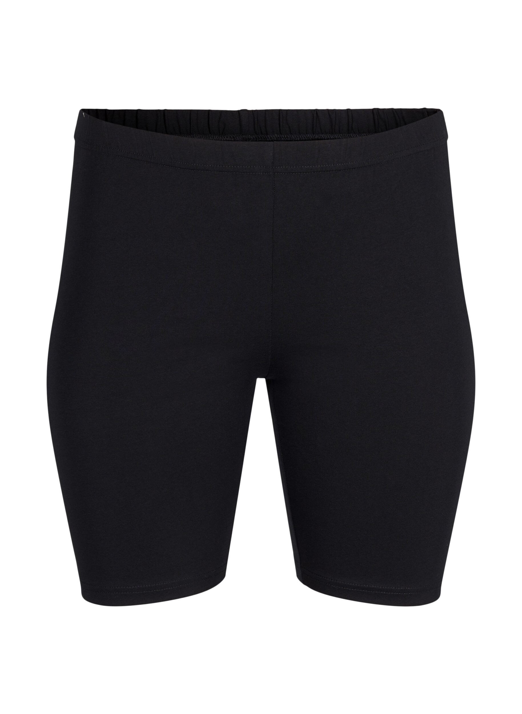 ZizziFLASH - verpakking met 2 Legging shorts, Zwart, Packshot image number 2
