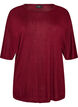 Losse pasvorm T-shirt in viscose jersey, Rood, Packshot image number 0