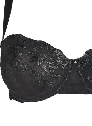 ZizziBalconette behá met beugel en geborduurd kant, Black, Packshot image number 2