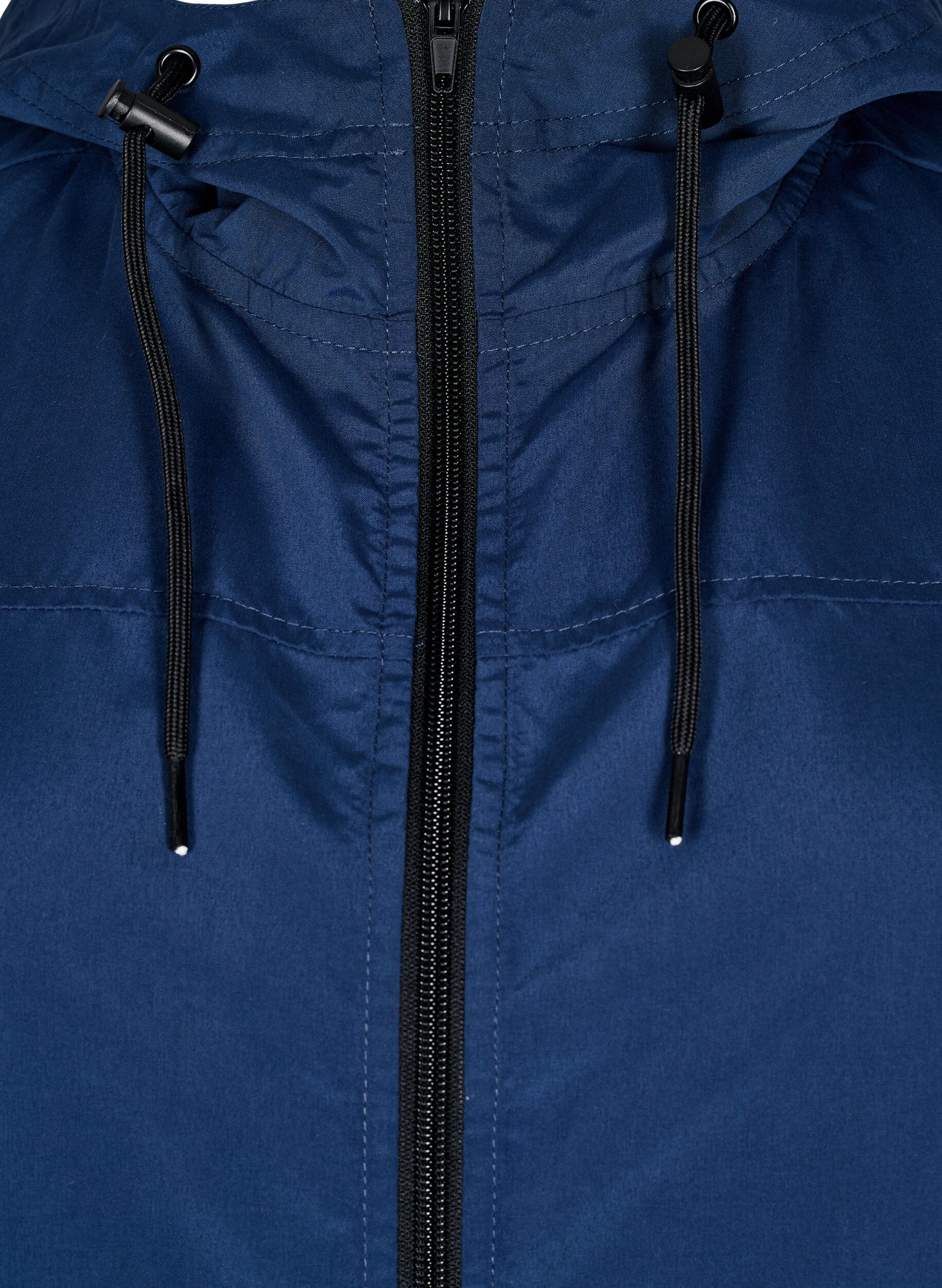 ZizziFLASH - Lichtgewicht parka met een capuchon, Blauw, Packshot image number 2