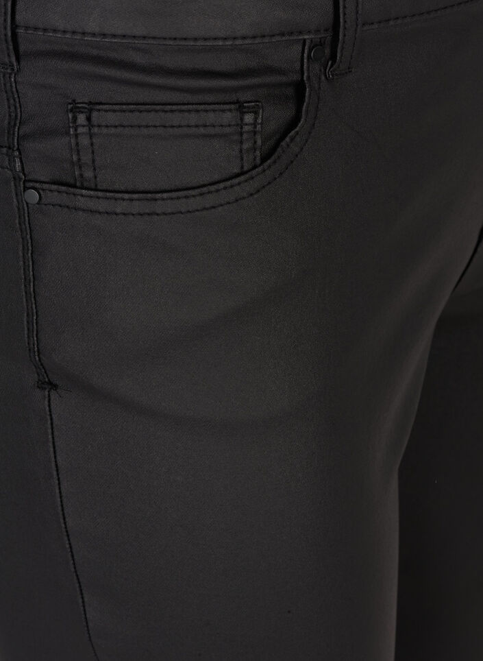 Coated Amy jeans, Black coated, Packshot image number 2