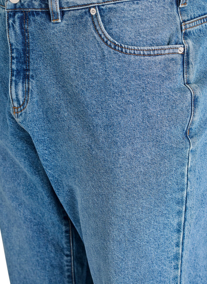 Mille Mom Fit Jeans met hoge taille, Blauw, Packshot image number 2