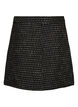 Korte boucl&eacute; rok, Zwart, Packshot image number 1
