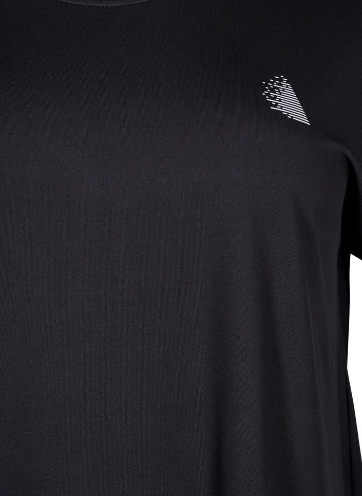 Lang workout T-shirt, Black, Packshot