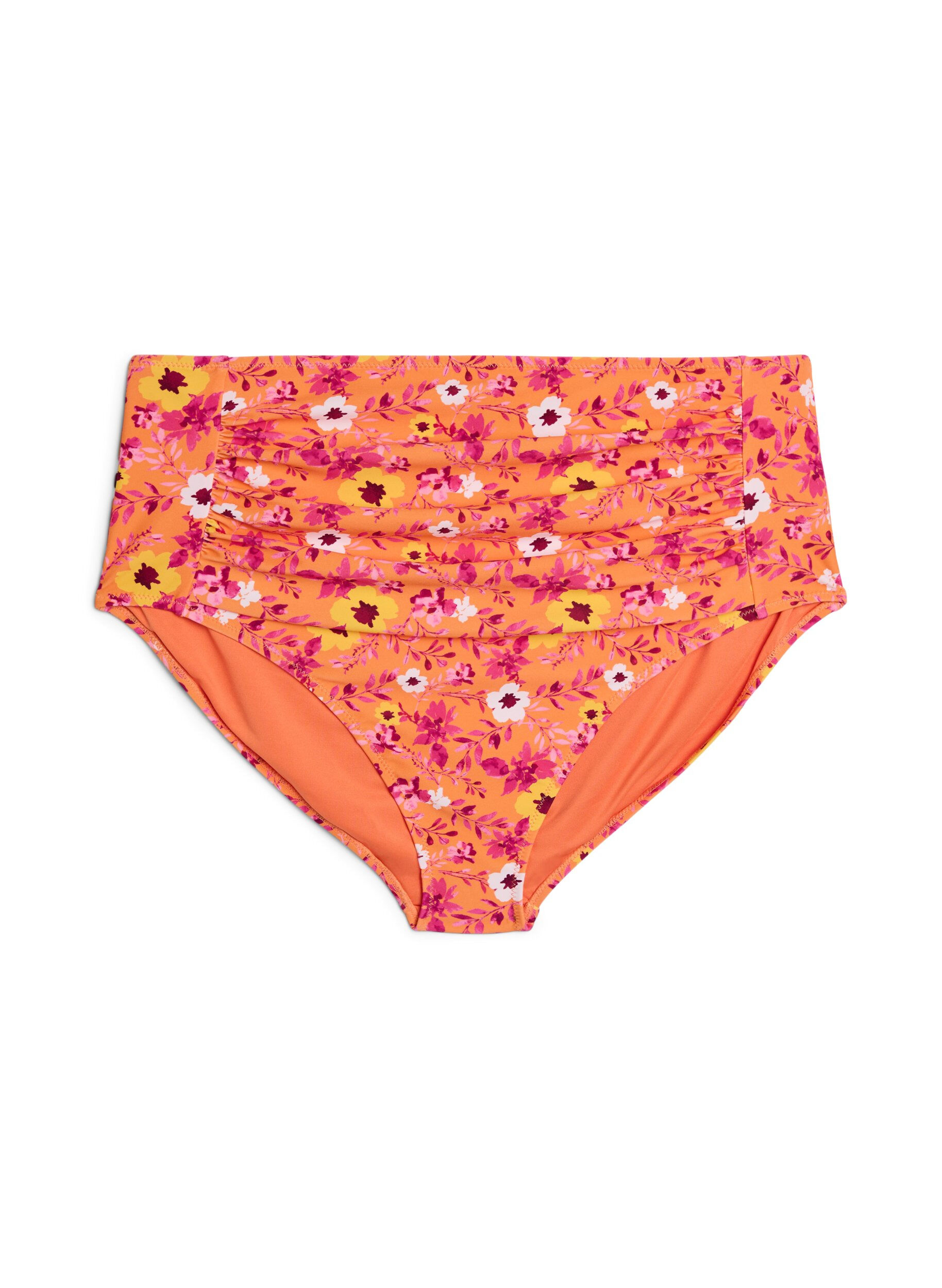 Culotte de bikini taille haute &agrave; motif