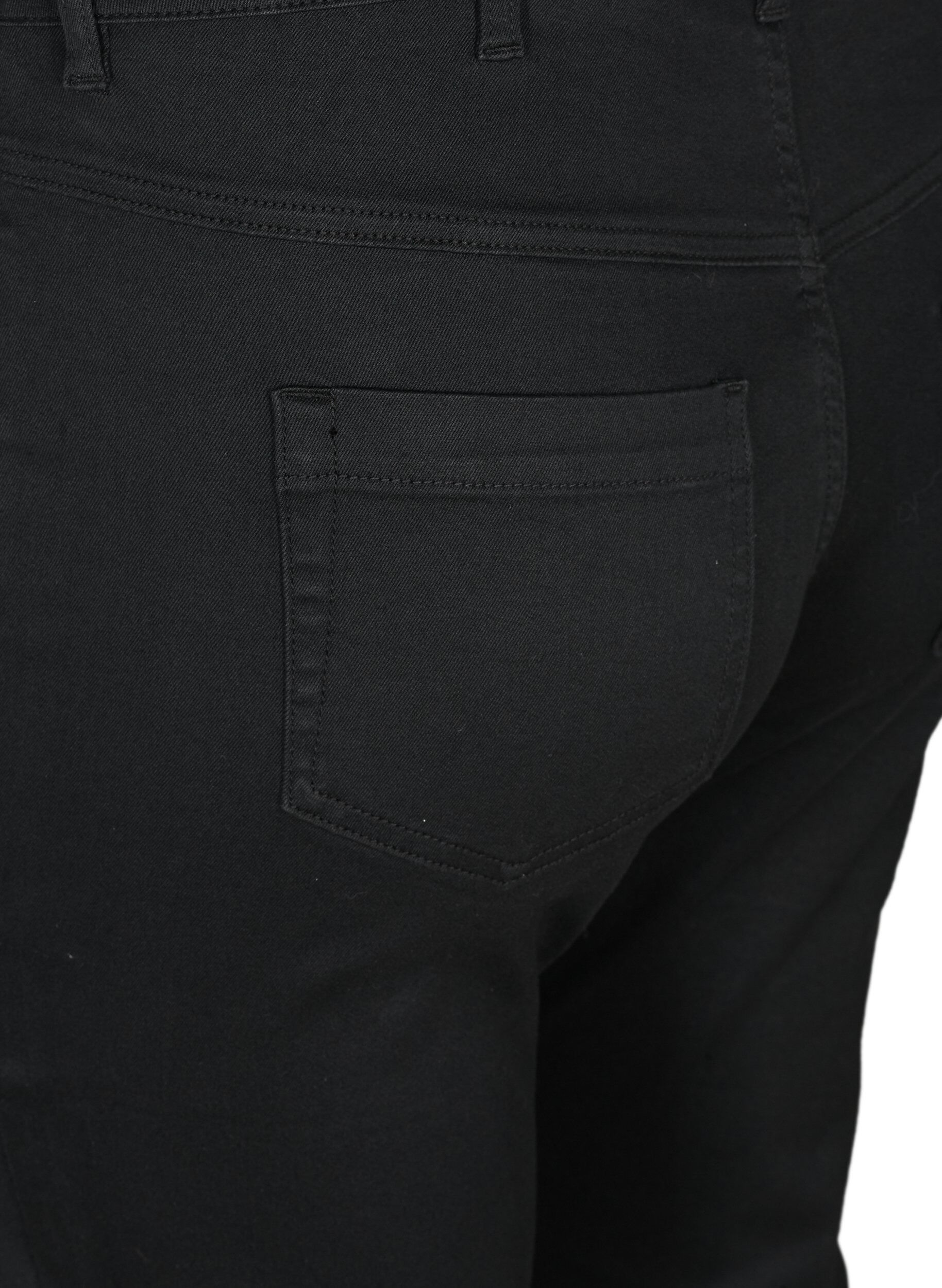 ZizziHigh waist Amy capri jeans met super slim fit, Zwart, Packshot image number 3