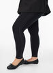 Legging met strassdetail, Zwart, Model image number 0