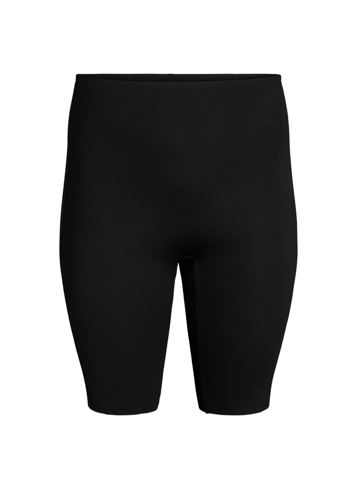 Lange, lichte shapewear korte broek, Zwart, Packshot image number 0
