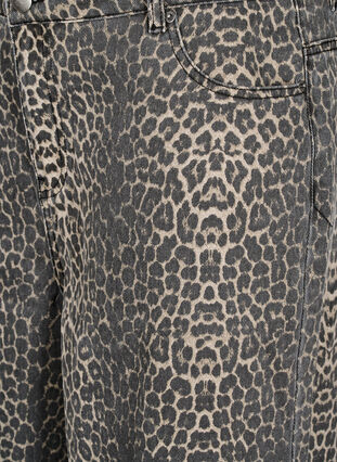 ZizziLuipaardprint denim bermuda shorts, Leopard, Packshot image number 2