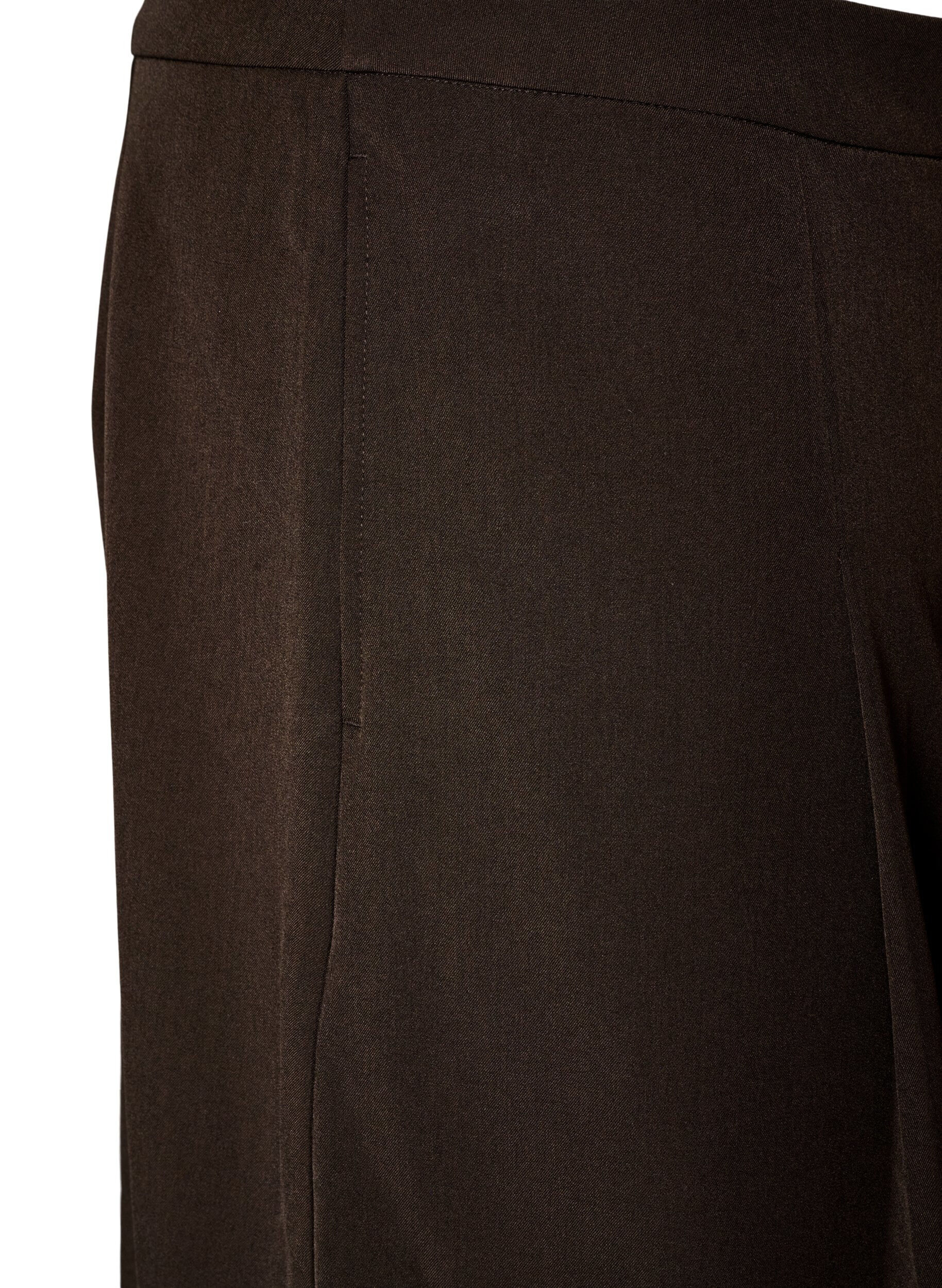 ZizziA-lijn rok tot de knie, Bruin, Packshot image number 2