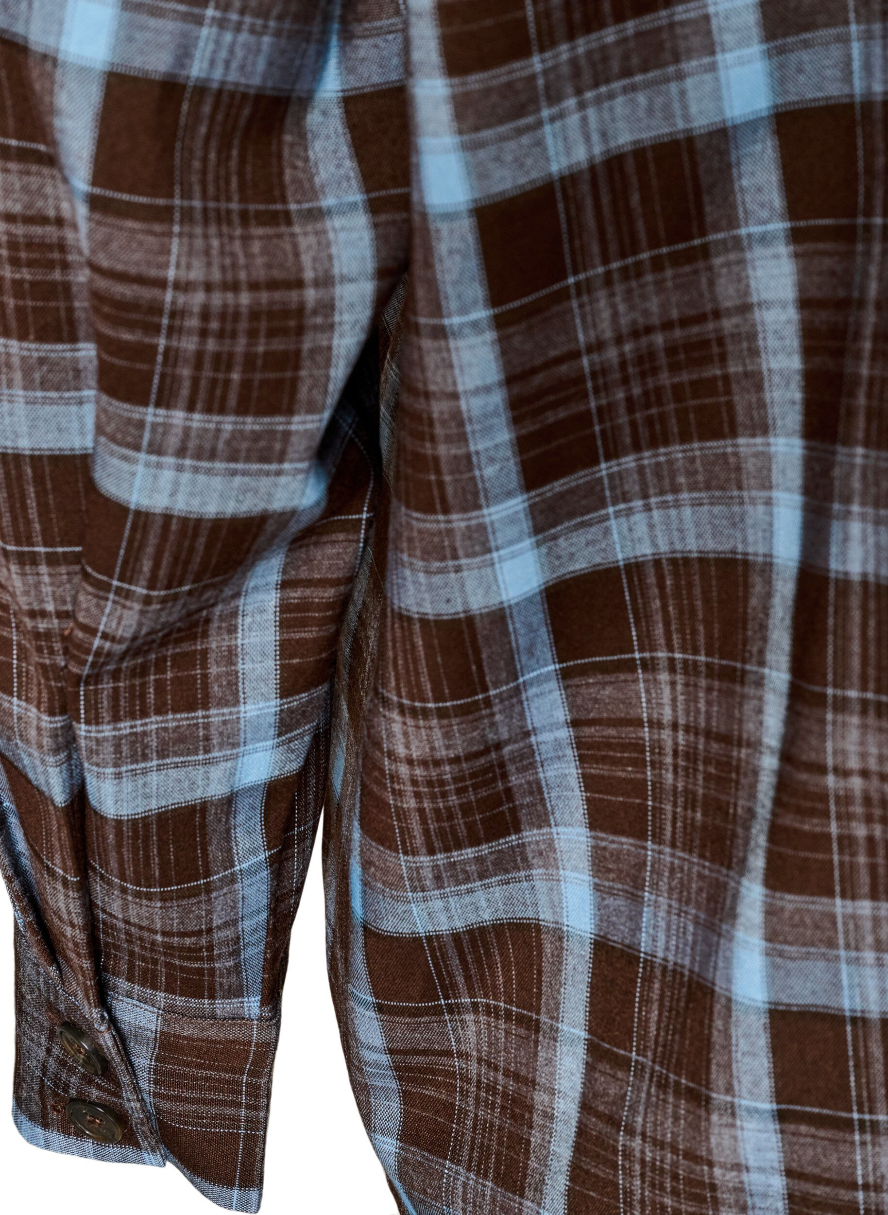 ZizziGeruit overhemd met een losse pasvorm, Bruin, Packshot image number 3
