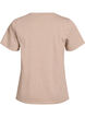 Katoenen T-shirt met ronde hals, Beige, Packshot image number 1