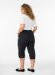 Katoenen Capri-broek, Zwart, Model image number 1