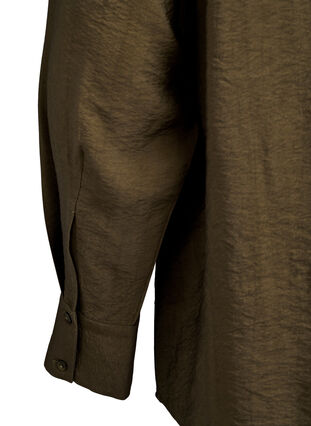 ZizziShirt met studs, Dark Olive, Packshot image number 3