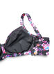 Bikinitop met beugel en patroon, Paars, Packshot image number 3