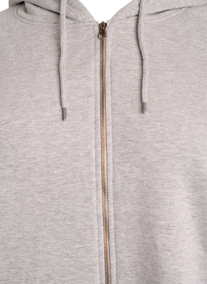 Hoodie met rits, Grijs, Packshot image number 2