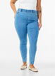 Jeggings met hoge taille, Blauw, Model image number 2
