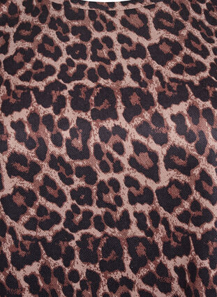 ZizziKorte A-lijn jurk met 7/8 mouwen, Bruin, Packshot image number 2