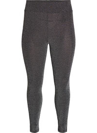 Glitterpatroon leggings, Zwart Glitterpatroon leggings