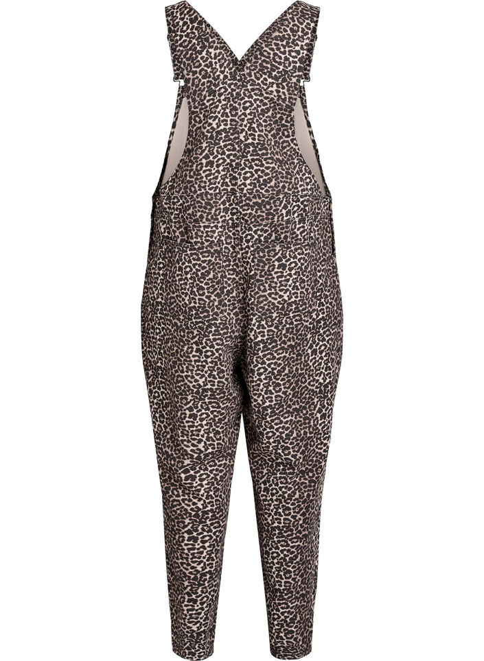 Luipaardprint denim tuinbroek, Light LEO, Packshot