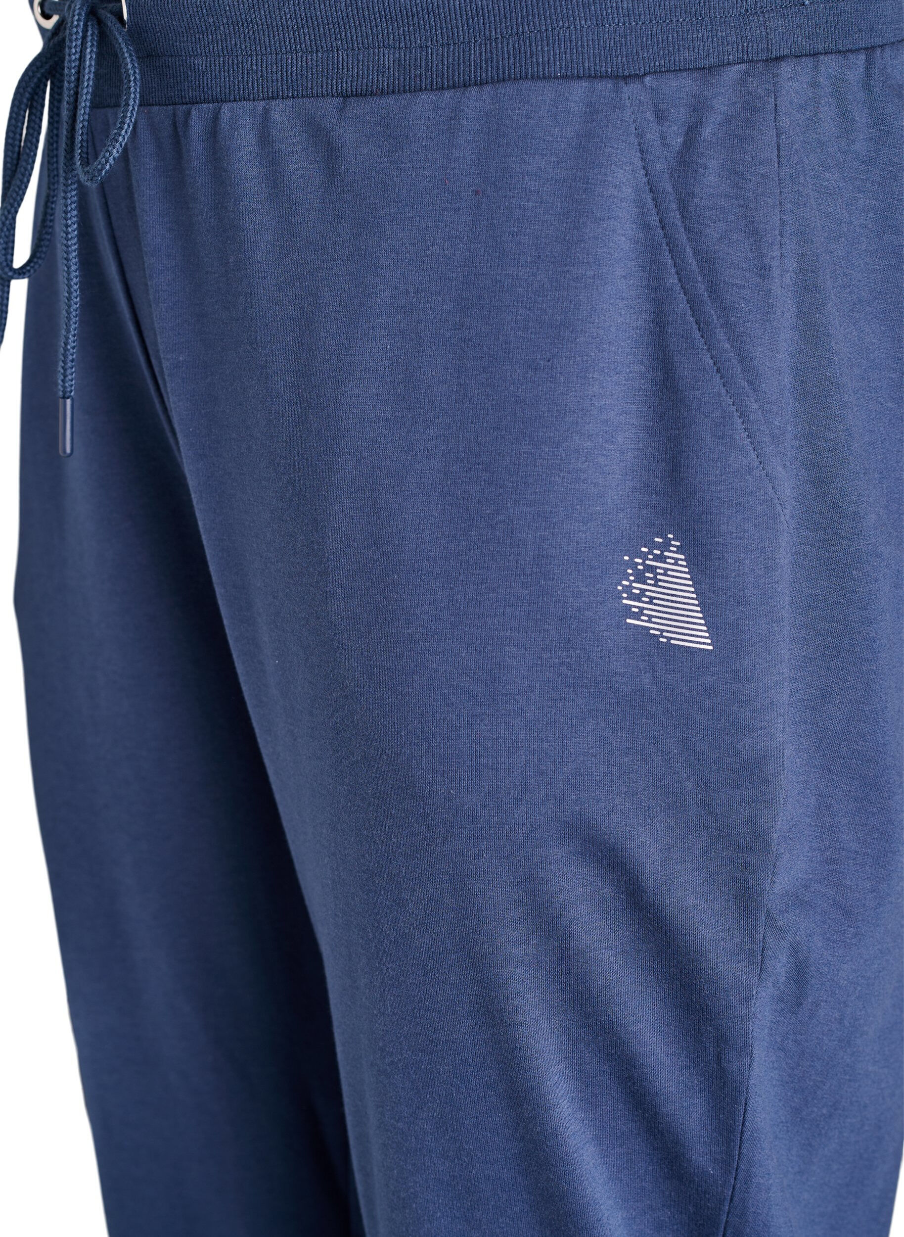 ZizziLosse trainingsbroek met zakken, Blauw, Packshot image number 2