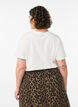 Katoenen T-shirt met print, Wit, Model image number 2