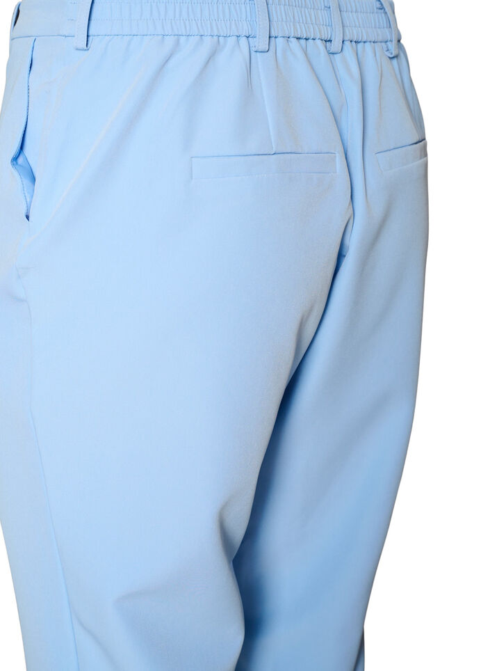 Broek met zakken en rechte pijpen, Blauw, Packshot image number 3