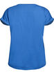 T-shirt met korte mouwen in een katoenmix, Blauw, Packshot image number 1
