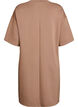 T-shirtjurk van jersey met zijsplitten, Bruin, Packshot image number 1
