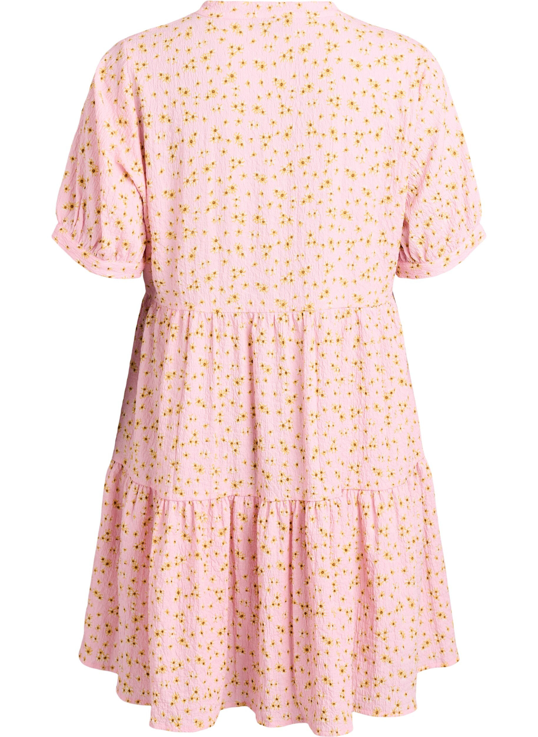 Zizzi Robe courte coupe &eacute;vas&eacute;e, Rose, Packshot image number 1