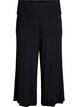 Jersey culotte broek met hoge taille, Zwart, Packshot image number 0