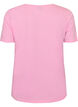 T-shirt met V-hals, Roze, Packshot image number 1