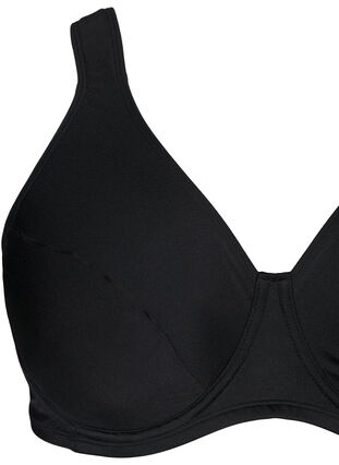 ZizziVolledig dekkende bikinitop met beugel, Black, Packshot image number 2
