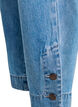 Gecropte Kiana jeans met straight-fit en knoopdetails, Blauw, Packshot image number 3