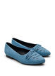 Ballerina flats met vetersluiting, Blauw, Packshot image number 1