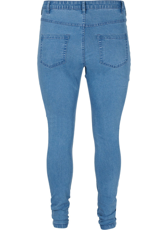 super slim fit Amy jeans met hoge taille, Blauw, Packshot image number 1