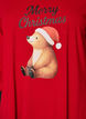 Nachthemd in biologisch katoen met kerstmotief, Rood, Packshot image number 2