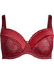 Full coverage bh in glanzend microvezel, Donker Bordeaux, Packshot image number 0