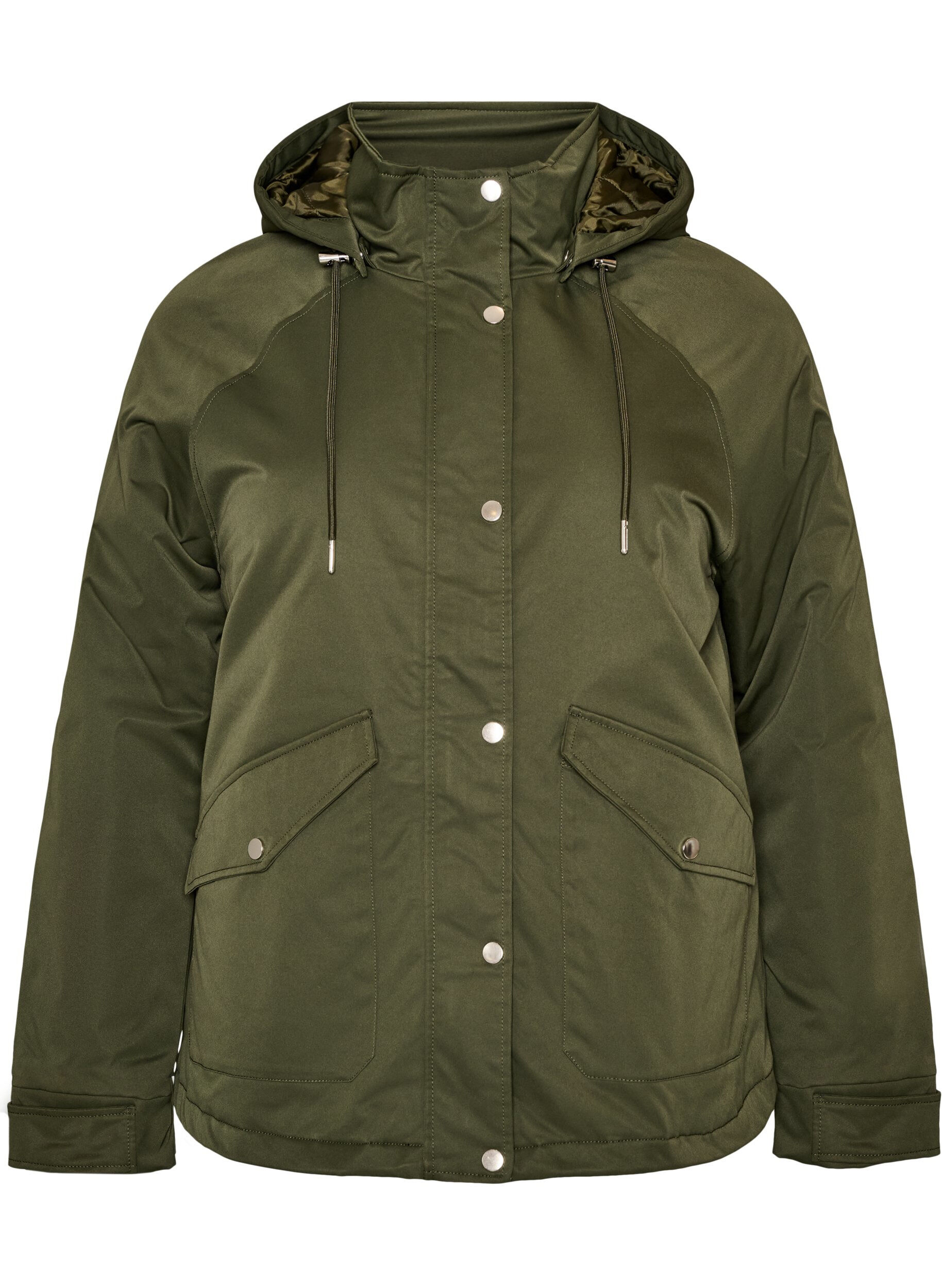 Gewatteerde parka met afneembare capuchon