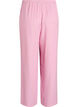 Losse seersucker-pyjamabroek met hoge taille, Roze, Packshot image number 1
