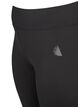 Gecropte basic workout leggings, Zwart, Packshot image number 2