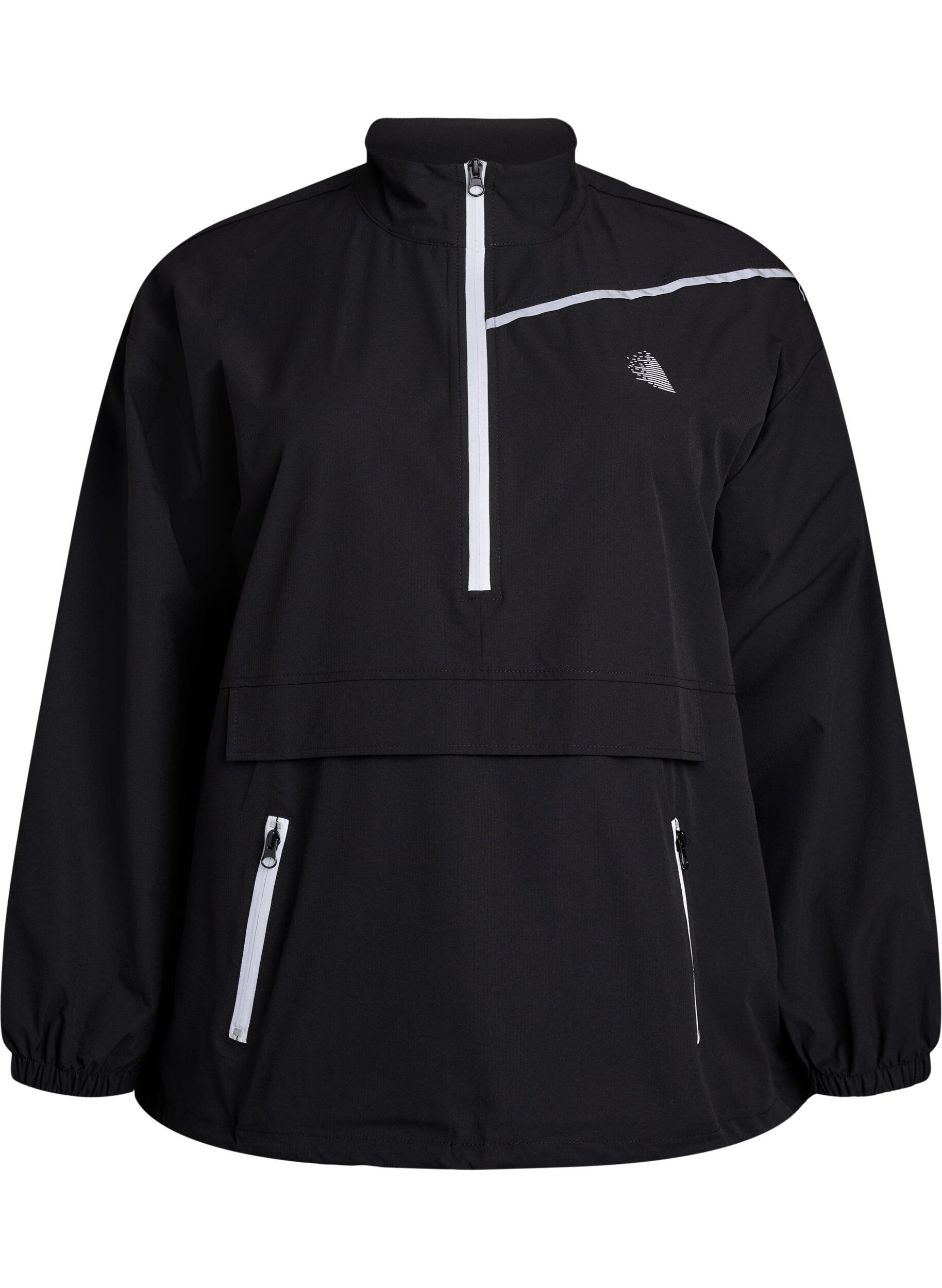 Sportieve anorak met reflecterende details en zakken