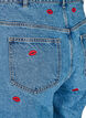 Mille mom fit jeans met borduurwerk, Blauw, Packshot image number 3