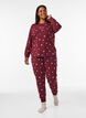 Bedrukte pyjamabroek, Rood, Model image number 0