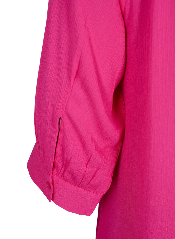 Tuniek van viscose met 3/4-mouwen, Roze, Packshot image number 3