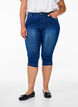 High waist Amy capri jeans met super slim fit, Blauw, Model image number 2